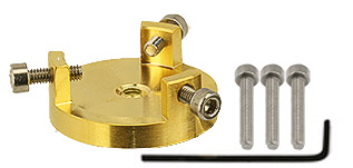 EM-Tec GR20 Klemmprobenhalter bis Ø 20 mm, vergoldetes Messing, M4